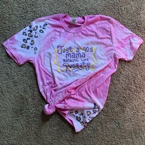 Vintages bleach distressed Sublimation 90s mama